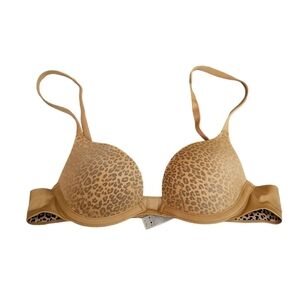 Wonderbra Leopard Print Bra - Tan